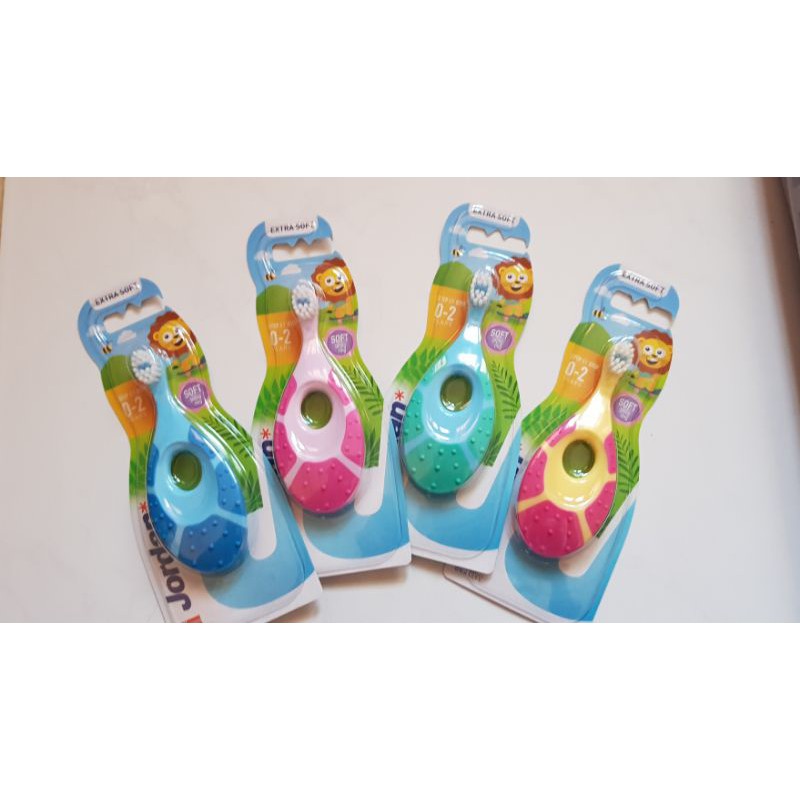 Jordan จอร์แดน แปรงสีฟันเด็ก 0-2 ขวบ Baby toothbrush คอแปรงสั้นกันสำลัก สร้างนิสัยรักการแปรงฟันได้ตั้งแต่วันนี้