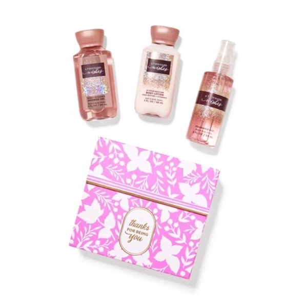 BATH & BODY WORKS [ของแท้✅] น้ำหอม โลชั่น ครีมอาบน้ำ mini A thousand wishes set ( travel kit)