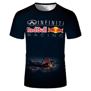 เสื้อยืดแขนครึ่ง พิมพ์ลาย RED BULL คุณภาพสูง เหมาะกับฤดูร้อน สําหรับผู้ชาย และผู้หญิง