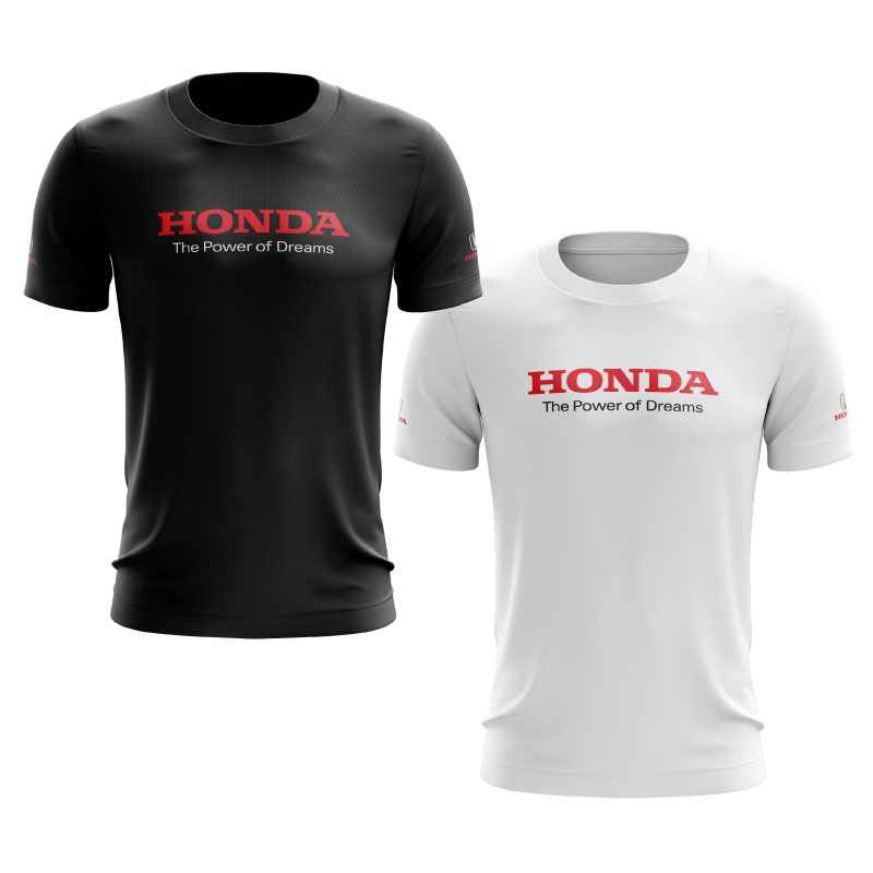 Baju honda t เสื้อ honda เสื้อยืดผู้ชายเสื้อยืดผู้หญิงผ้าฝ้าย honda