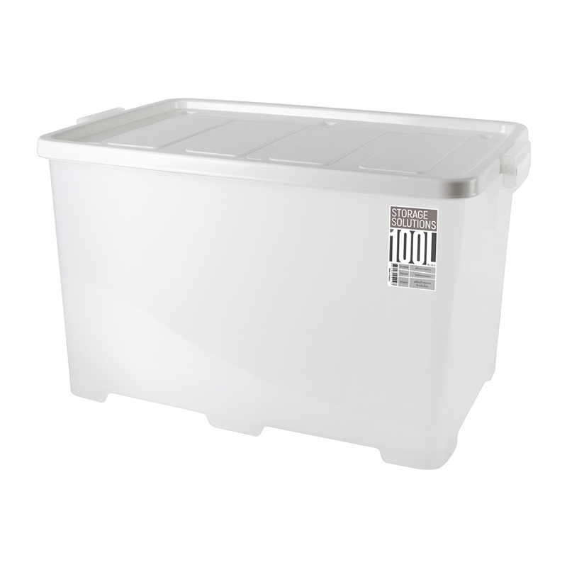 Chaixing Home กล่องอเนกประสงค์พร้อมล้อและฝาล็อก Fiona KASSA HOME รุ่น JCJ-5119 ขนาด 100 ลิตร กล่องเก