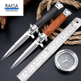 RAKSA Wholesale NB003 มีดพับ มีดพก มีดเดินป่า อุปกรณ์นิรภัย มีดสแตนเลส Italian Knives Italian Stiletto Knife