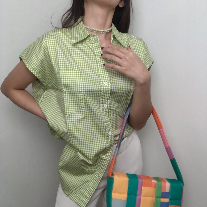 DAR - เสื้อ Jolyn (มะนาว - กิงแฮม)