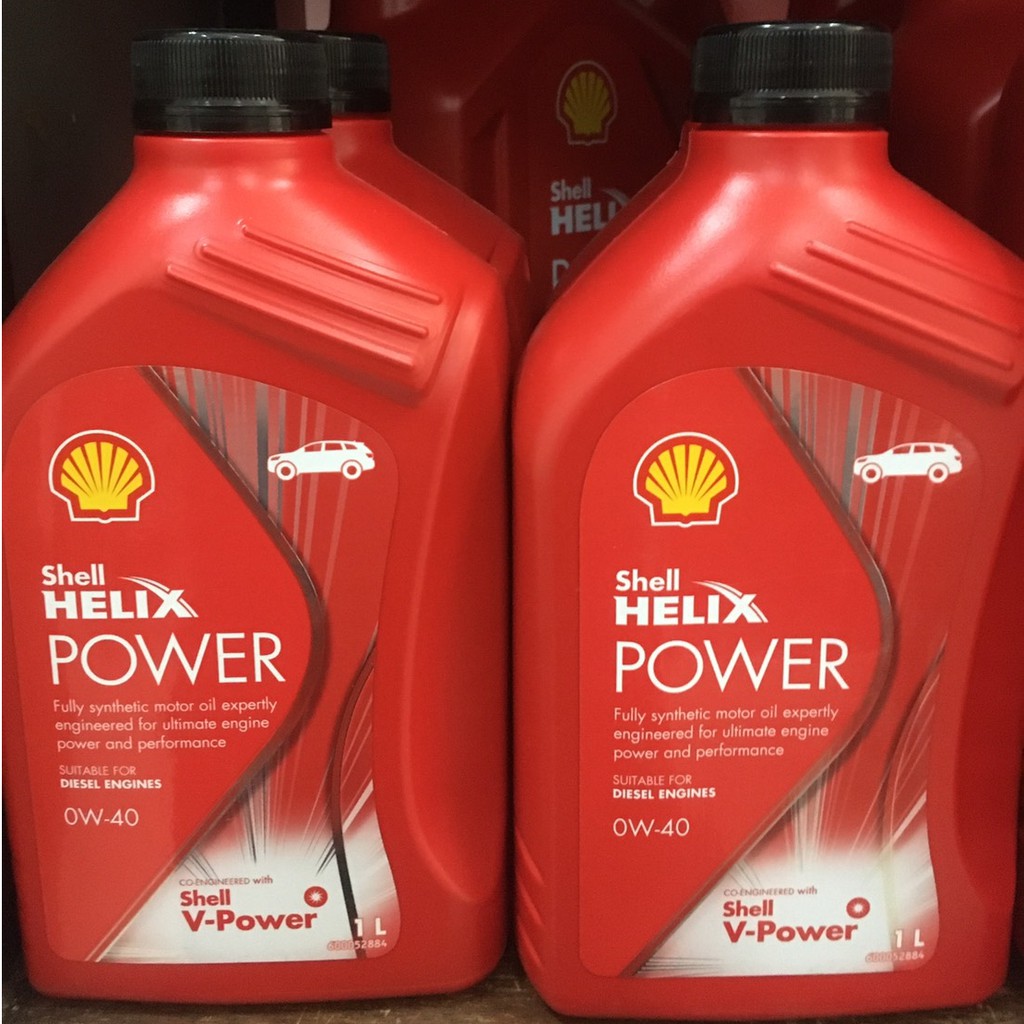 น้ำมันเครื่องสังเคราะห์แท้ Helix Power ดีเซล 0W-40 (1 ลิตร)