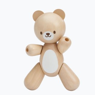 PlanToys 5241 Bear ของเล่นไม้ตุ๊กตาหมี ของเล่นเสริมพัฒนาการ ของเล่นเด็กเล็ก ของเล่นไม้ สำหรับเด็กอายุ 12 เดือน