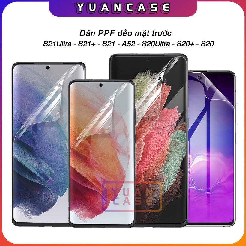 สติ๊กเกอร์ PPF ด้านหน้าสําหรับ Samsung S22 Ultra - S22 Plus - S22 - S21 Ultra - S21 Plus - S21 - A52