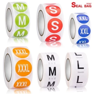 สติ๊กเกอร์ไซส์ สติ๊กเกอร์บอกขนาด ม้วนละ 500 ดวง ใช้ติดสินค้าบอกขนาดได้ทุกอย่าง