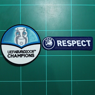 อาร์ม ยูโร ติดเสื้อ Spain Euro Champion 2008 Uefa Respect arm Sleeve Soccer Patch Badge