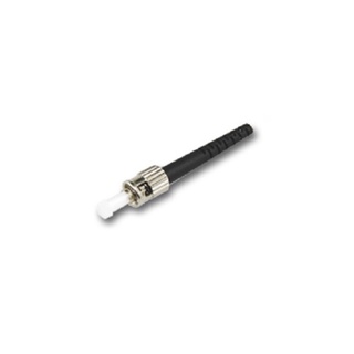 Link UF-0004 ST Multimode, Zirconia Fiber Optic Connector, Black Boot 0.9 mm, 3.0 mm diameter Cable