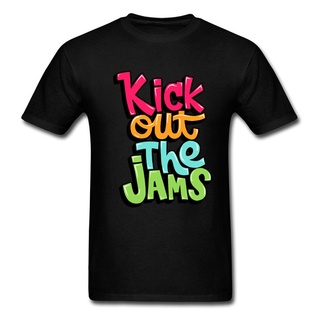 ใหม่ เสื้อยืดลําลอง ผ้าฝ้าย 100% แขนสั้น คอกลม พิมพ์ลาย Kick Out The Jams แฟชั่นสําหรับผู้ชายS-5XL