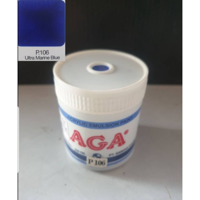 สีตกแต่ง/โปสเตอร์ aga 100 cc ultra marine blue P106