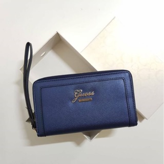 ของแท้ 💯% Guess wallet navy metalic