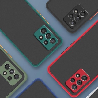 ตรงรุ่นขอบสีผิวด้าน เคสกันกระแทก ขอบนิ่ม Samsung ss Galaxy A73 A54 A53 A52 A52s A34 A33 A23 A14 A13 A04E A04s A04 A03 4G 5G 2023
