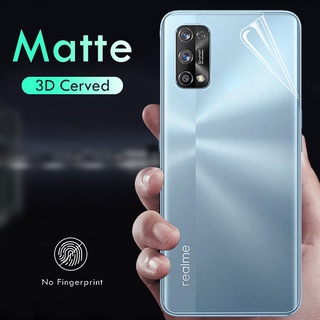 (แบบด้าน)ฟิล์มหลังสีใส Realme 5 6 7 8 10 Pro C3 C11 C12 C15 C25 C25S C55