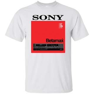 เสื้อยืด พิมพ์ลาย Betamax, Retro, Vcr, Beta, Vhs, Electronics, Video, Sony, 1980S, Eighties,Size S-5XL