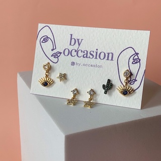 ByOccasion - Gypsy Earrings Set (6 pcs.)🌵💫 ตุ้มหูมินิมอล