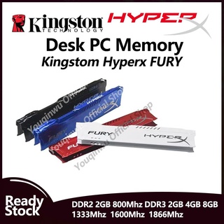 Kingston Hyperx Fury Ddr3 4Gb 8Gb 1600Mhz 1866Mhz 240Pin Dimm Ram แรมหน่วยความจําแบบตั้งโต๊ะ