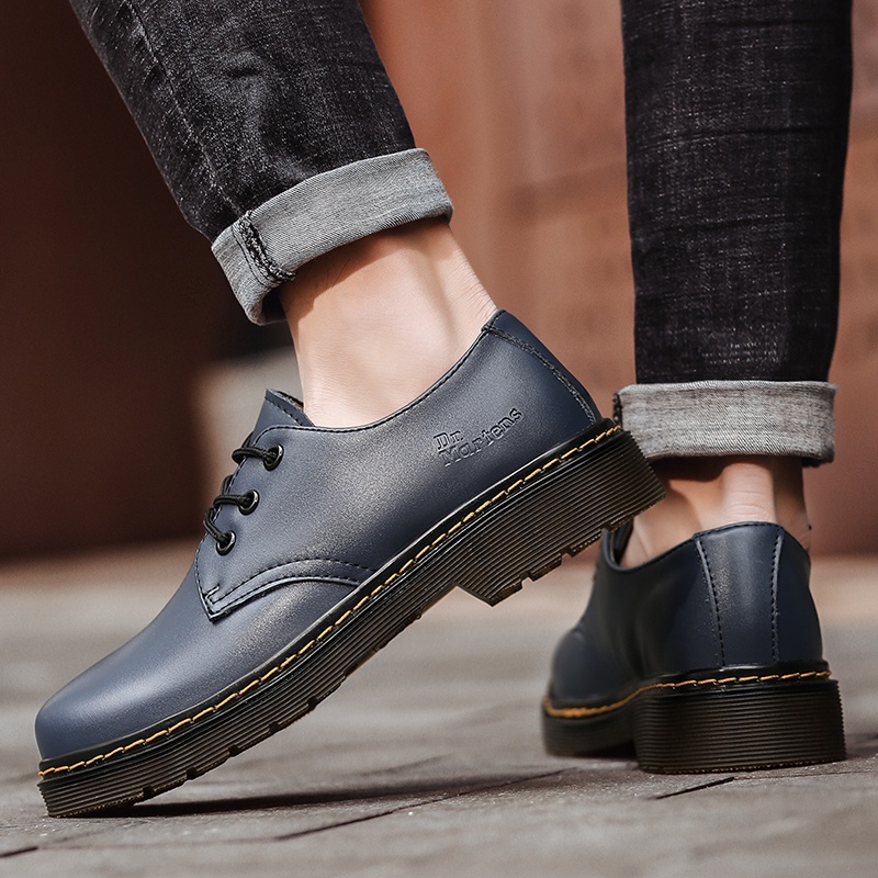 【JINTOHO】 พร้อมส่ง รองเท้าบูท ผ้าออกซ์ฟอร์ด หนังวัวแท้ เป็นทางการ สีดํา แฟชั่นสําหรับผู้ชาย และผู้หญิง - รูปที่ 6