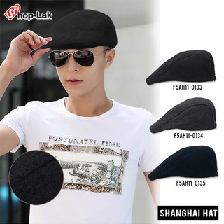 หมวกShanghaii หมวกติงลี่ วินเทจ FLAT CAP FASHION #H-1850 เนื้อผ้าสักหลาด F5Ah11-0133