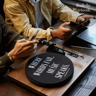 เครื่องเล่นแผ่นเสียง Gadhouse HENRY Hi-fi Turntable with Bookshelf speakers สินค้าพร้อมส่งทันที