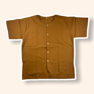 เสื้อกุยเฮง รุ่นผ้าดีมาก ผ้าป่าน คอกลม กระดุมหน้า ผ้าไม่ร้อนใส่สบาย กระดุมผ่า (Y02)