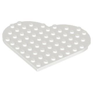 ชิ้นส่วนเลโก้ Lego Part Plate, Round 9 x 9 Heart (65486) ราคา/ชิ้น