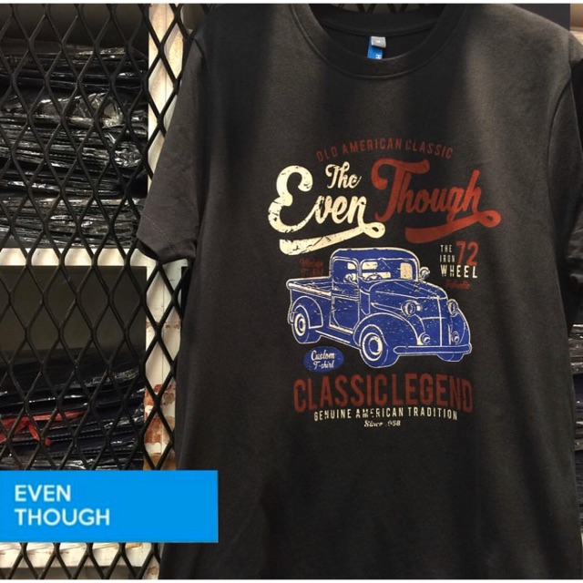 เสื้อยืด Even Though Volk ผลิตจาก COTTON USA 100%