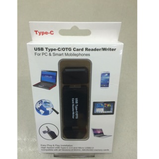 USB Type-C/OTG Card Reader/Writer For PC &amp; Smart Mobilephones