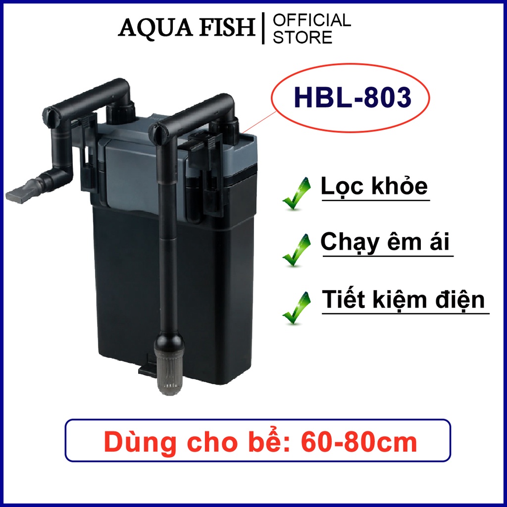 ซันซัน HBL 803 กรองแขวนสําหรับตู้ปลา (กรองวิ่งแข็งแรง เงียบ ประหยัดไฟ)