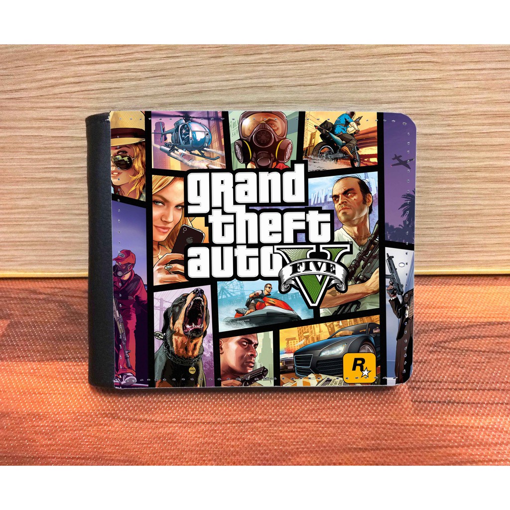 กระเป๋าสตางค์หนังผู้ชาย GTA V แฟชั่น