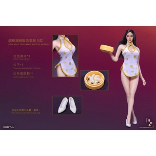 ฟิกเกอร์ โมเดล ของสะสม งานแบช Manmodel MM017 1/6 Ultra short cheongsam suit