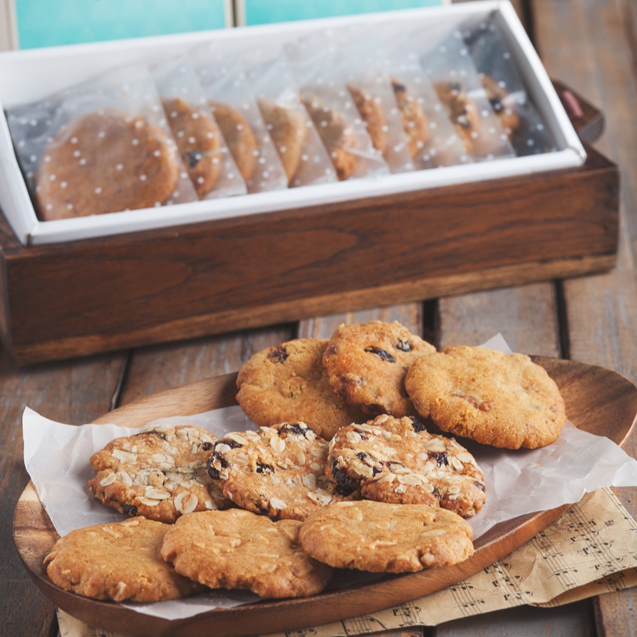 The Chocolate Factory🍪คุกกี้เซต Cookie Set 🍪 คุกกี้เนยสด รวม 3 รสชาติ โอ๊ตและลูกเกด อัลมอนด์ และผลไม้รวม