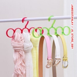 GANTUNGAN Olympic Ring รุ่นแขวนผ้าพันคอฮิญาบเข็มขัดประหยัดพื้นที่ SL2959