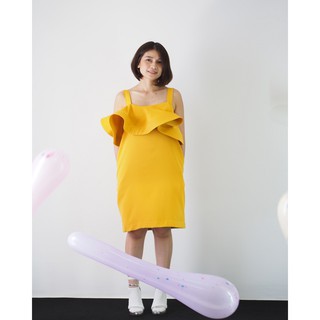 ManiBleu FETE Frill Strap Dress มี 2 สี - Freesize