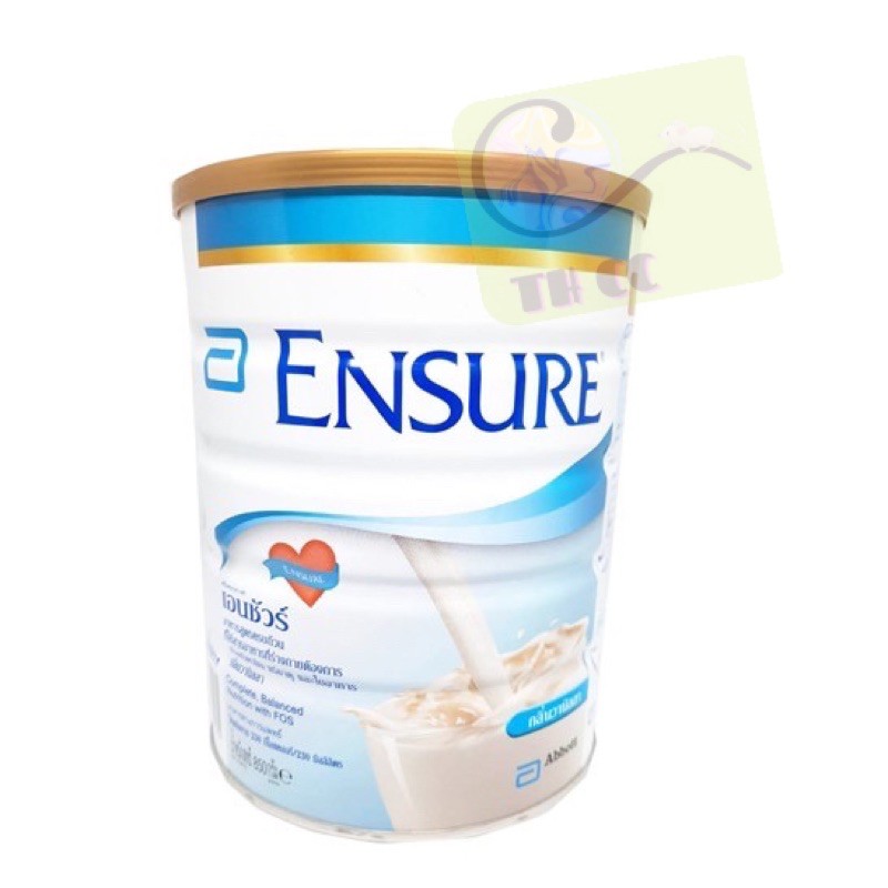 เอนชัวร์ ensure วานิลลา ขนาด 850 กรัม นมเอนชัวร์ อาหารสูตรครบถ้วน