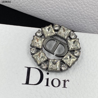 เข็มกลัดเพชร ลายตัวอักษร Dior แฟชั่น หรูหรา