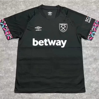 เสื้อกีฬาแขนสั้น ลายทีมชาติฟุตบอล West Ham United 22-23 คุณภาพสูง ไซซ์ S-XXL