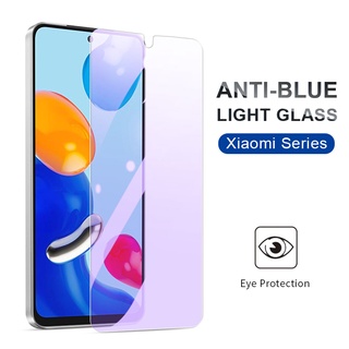 กระจกนิรภัยกันรอยหน้าจอ ป้องกันแสงสีฟ้า สําหรับ Xiaomi Mi Redmi Note 12 12S 7 8 9 10 11 11S 10S 9S 9A 9C 10C Poco F5 F4 F3 M5 M4 M3 X3 X4 X5 Pro 11T 9T 10T 11 Lite