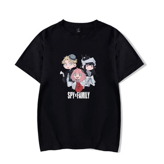 DRG anime tops SPY x FAMILY คอกลม แฟชั่น ผ้าฝ้ายแท้ เสื้อยืด คอกลม แฟชั่น  เสื้อยืด ฤดูร้อน การ์ตูนญี่ปุ่น คนหนุ่มสาว s-