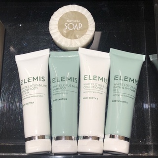 ELEMIS กลิ่น White Lotus &amp; Lime Amenities ขนาดพกพา แบรนด์ดังจากอังกฤษ Shower Gel , Shampoo , Conditioner , Lotion