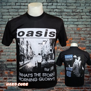 เสื้อวง OASIS  วงร็อค ไม่มีตะเข็บข้าง คอฟิต ป้ายUS เสื้อร็อค เสื้อผ้าผู้ชาย เสื้อทัวร์ วงดนตรีร็อคต่างประเทศ