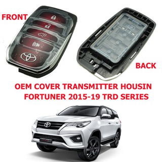 ฝาหน้ากุญแจรีโมทTOYOTA FORTUNER TRD แบบ4ปุ่ม อะหลั่ยแท้โตโยต้า