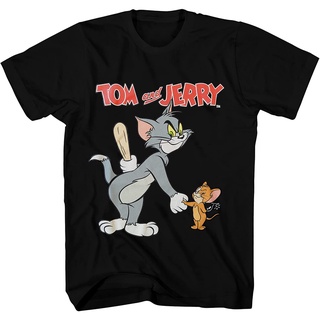 เสื้อยืด พิมพ์ลายการ์ตูน Tom &amp; Jerry Battle สไตล์วินเทจ คลาสสิก สําหรับผู้ชาย และผู้ใหญ่Size S-5XL