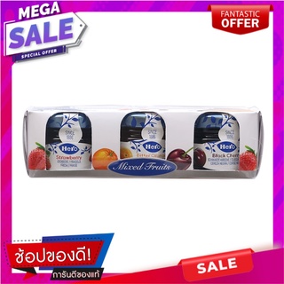 เฮโร่แยมสตรอเบอร์รี่ส้มและแบล็คเชอร์รี่ 84.9กรัม แพค 3 HERO Strawberry Strawberry Jam and Black Cherry 84.9 g.Pack 3