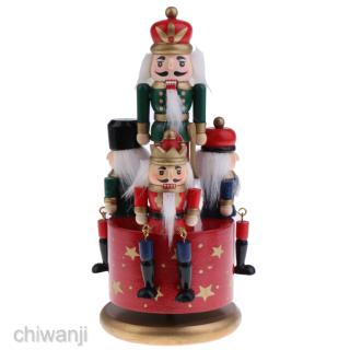 กล่องดนตรีไม้ nutcracker สไตล์หรูหราอุปกรณ์สําหรับตกแต่งบ้าน