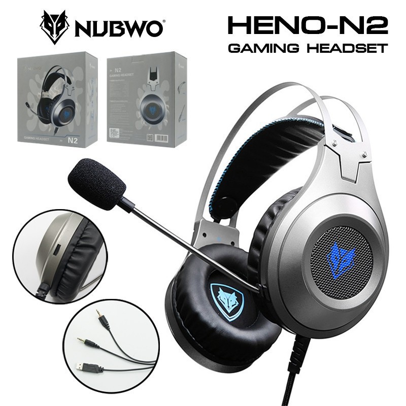 หูฟังเกมมิิ่ง Headset NUBWO HENO-N2 3.5mm+usb (ประกัน 1 ปี)