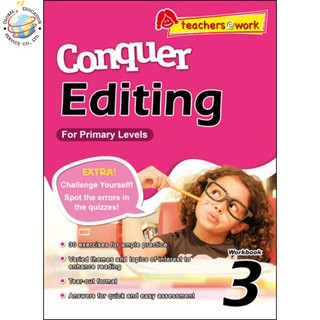 Global Education หนังสือแบบฝึกหัดแก้คำศัพท์ภาษาอังกฤษ ป.3 Conquer Editing Workbook 3