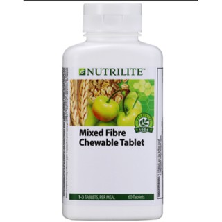 นิวทริไลท์ ชูเอเบิ้ล ไฟเบอร์ เบลนด์ Nutrilite Mixed Fibre Chewable Tablet (60 Tab)