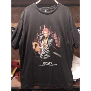 เสื้อยืดผ้าฝ้ายพรีเมี่ยม เสื้อยืด One Piece&gt;Shanks แชงคูสผมแดง T-shirt