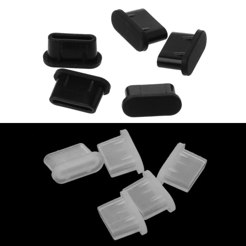 จุกซิลิโคน กันฝุ่น ช่องชาร์จ USB type-c สําหรับสมาร์ทโฟน 5 ชิ้น thumbnail 4